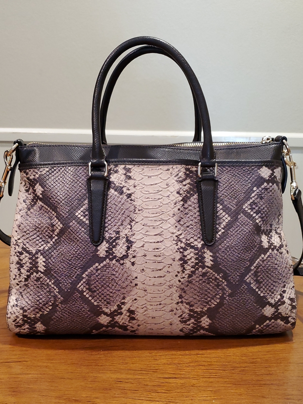 Coach Python Embossed Morgan Satchel - Picture 4 of 16